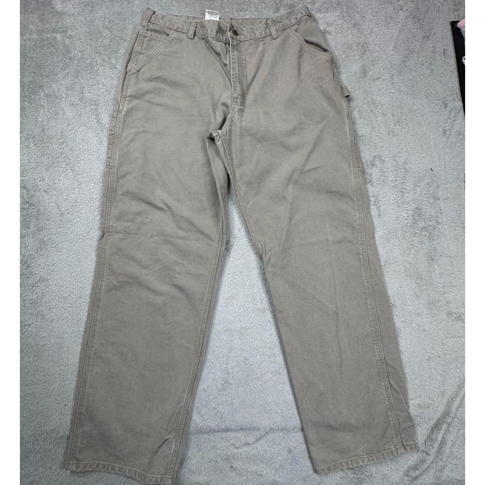 Carhartt Canvas Carpenter Pants B11 DES Men's Size 38x34 (40in x 32in)